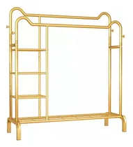 Comprar Perchero Rack Doble Ropa Closet Perchero Ganchos Colgador