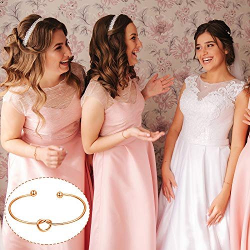 ~? Hicarer 12 Piezas Dama De Honor Sets Pulsera Elástica Nud