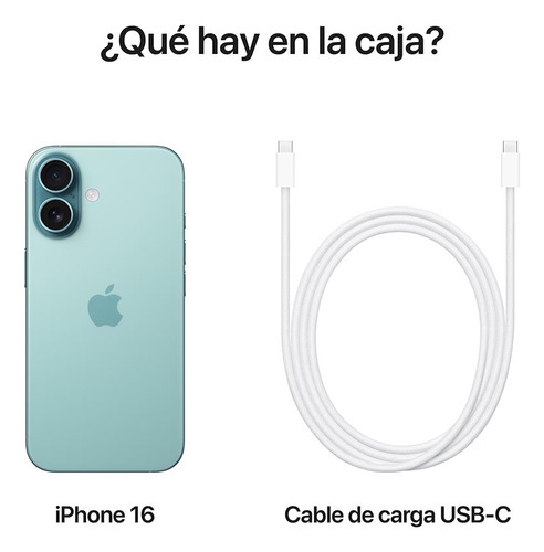 Apple Iphone 16 (256 Gb) - Verde Azulado Verde Azulado