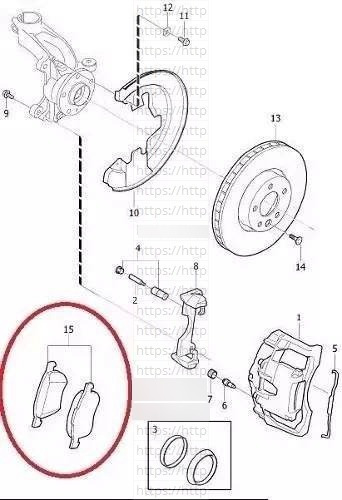 Pastilha Dianteira Volvo S60 2.4 Turbo 2001-2002 Original