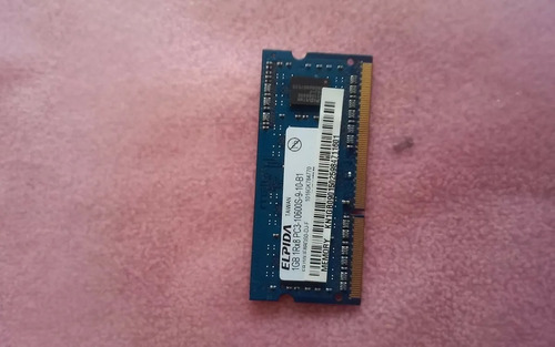 Memoria Ram Notebook Ddr3 1gb Elpida 10600s 1333 Usada 