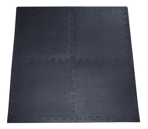 Imagen 7 de 8 de Piso Gimnasio Color Negro Eva Fomi Espesor 12 Mm Cubre 5 Mt2