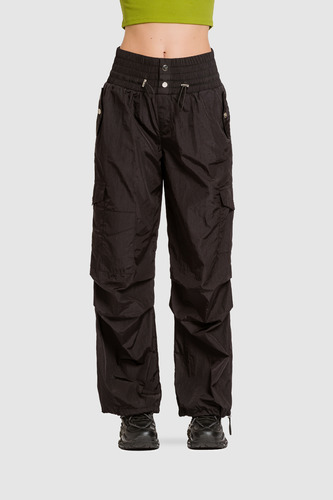 Pantalon Parachute Lettu - Negro