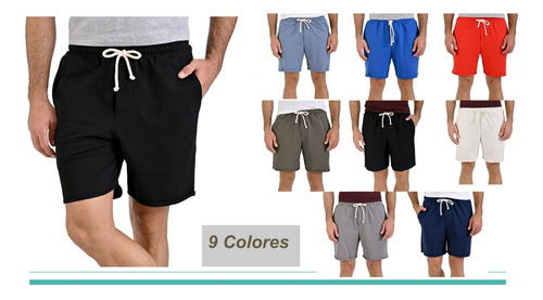 Shorts Gym Hombre Short Deportivo Comodo Con Bolsas 9colores