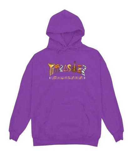 Buzo Thrasher Modelo Fillmore Hoodie Violeta Nueva Colección