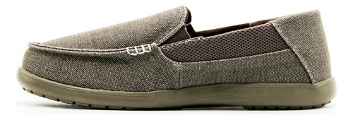 Mocasines Hombre Crocs Santa Cruz 2 Luxe Originales Gris