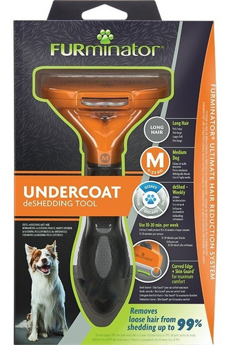 Imagen 4 de 9 de Furminator Cepillo Pelo Largo Medium Perro Mediano
