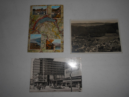 3 Postales Antiguas De Suiza.