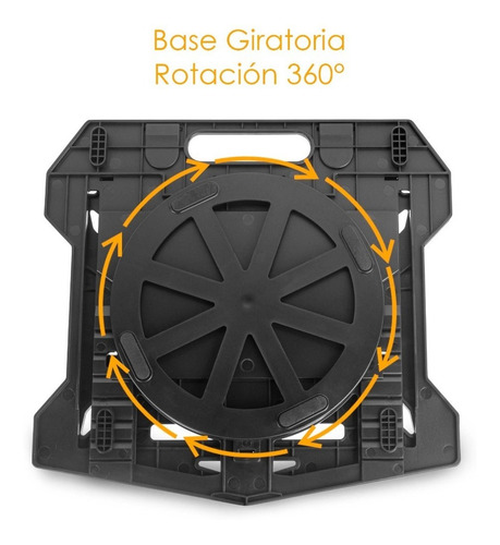 Imagen 3 de 8 de Base Soporte Para Laptop Portátil Giratorio 360° - Bellair