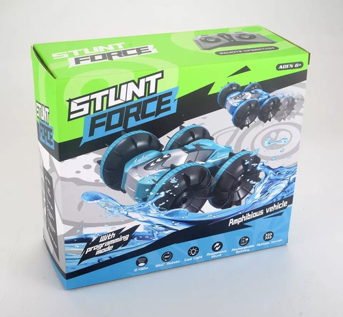 Carrito Control Remoto Anfibio Stunt Recargable 360 Grados