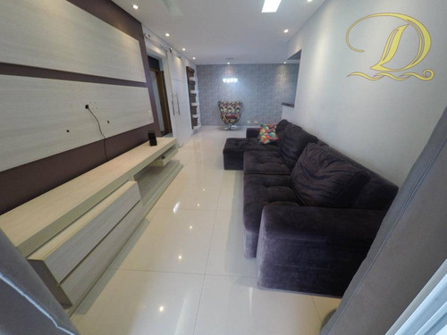 Imagem 2 de 30 de Apartamento Mobiliado De 3 Dormitórios À 50 Metros Da Praia Com Vista Do Mar À Venda Na Aviação!!! - Ap3597