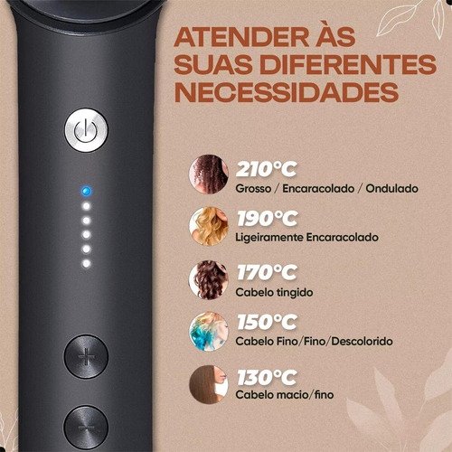 Escova Alisadora 3 Em 1 Seca Alisa E Modela Premium Bivolt