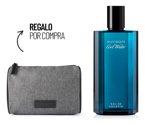 Kit Perfume Hombre Davidoff Cool Water Man Edt 125 Ml + Pouc