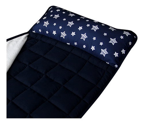 Alfombrilla De Siesta Niños Pequeños, Color Azul Mari...
