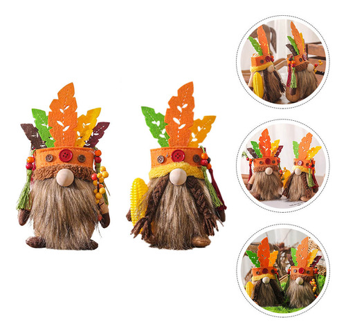 Adornos De Cabeza Enana Para Decoración Otoñal De Halloween,