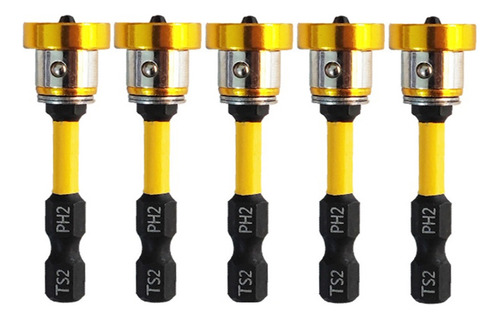 Broca De Destornillador Magnético, 5 Piezas, Tornillo Magnét