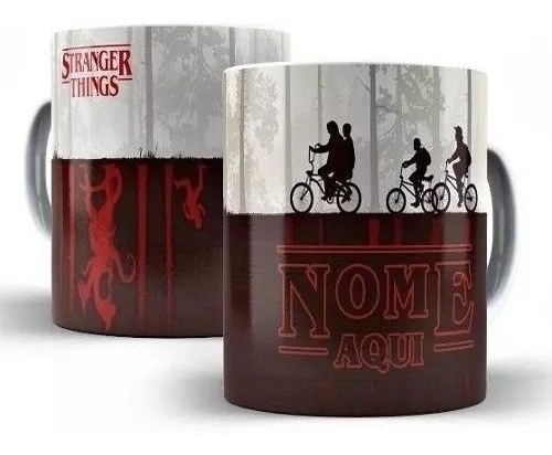 Caneca Série Stranger Things Personalizada Com Nome