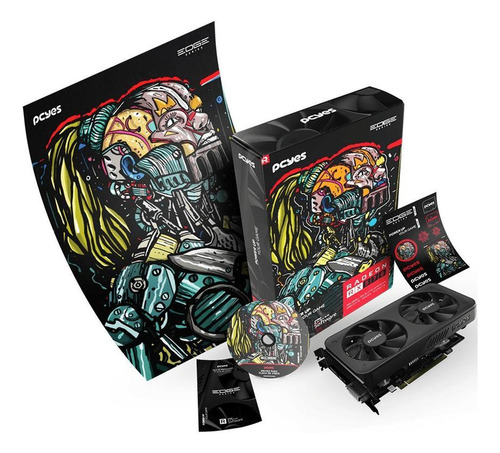 Placa De Vídeo Amd Radeon Geforce Rx 570 Gddr5 4gb Pcyes