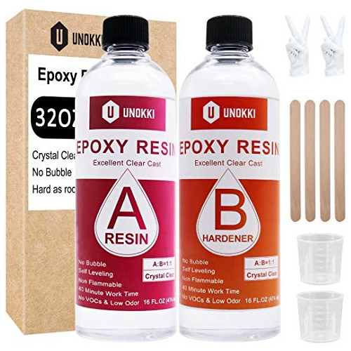 Epoxi - Kit De De 32 Onzas, Epoxi Transparente, N...