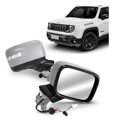 Retrovisor Externo Renegade 15 A 18 19 20 21 Elétrico Pisca