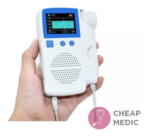 Monitor Doppler Fetal Para Bebé Recargable Usb Portátil 3mhz