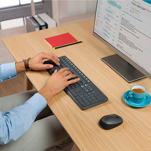 Combo Kit Teclado Y Mouse Inalambrico Logitech Mk235 Usb