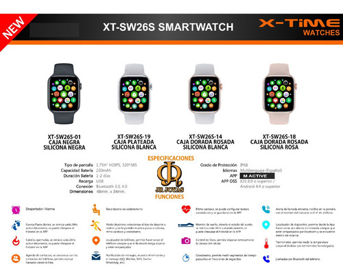Smartwatch Reloj Inteligente W26 Llamadas Android Ios X-time