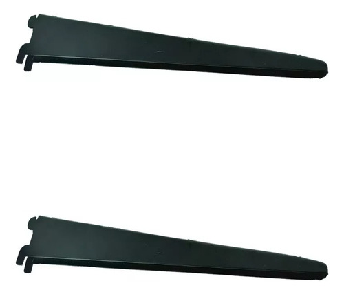Ménsulas Para Rieles Negras De 17cm  Sc  - 2 Unidades