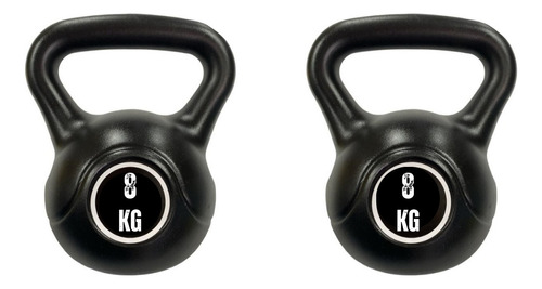 Set X2 Pesa Rusa 8kg Kettlebell  Entrenamiento Funcional