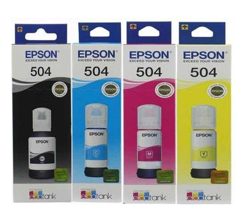 Epson 504 Pack Tintas 4 Colores Originales