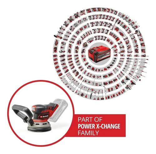 Lijadora Rotorbital + Cargador Y Batería 4.0ah 18v Einhell