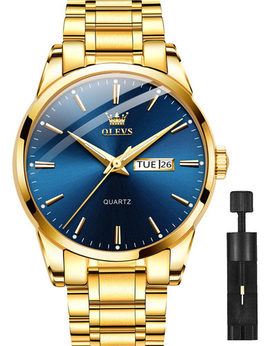 Relojes Clsicos Para Hombre Con Fecha, Reloj De Acero Inoxid