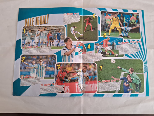 Revipóster Selección Argentina Mundial Brasil 2014. Impecabl