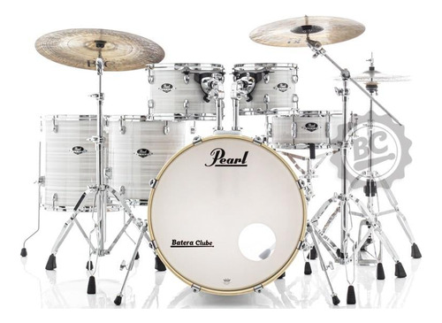 Bateria Pearl Export Exx White 22,10,12,14,16 Shellpack