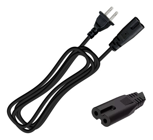 Cable De Corriente Dos Polos Para Cargador De Laptop 1.5mts