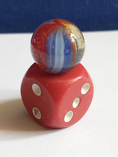 Canica Ojo De Gato Azul 13mm (Usado)