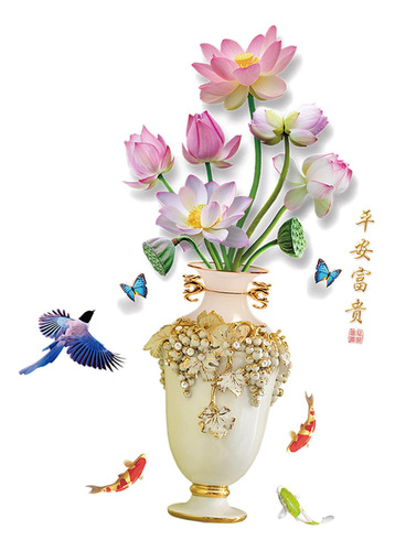 Adhesivo Decorativo Para Pared, De Flores, Estilo A