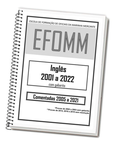 Apostila Efomm Inglês Provas Comentadas