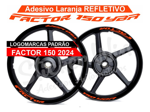 Adesivo De Roda Refletivo Yamaha Factor 150 2024  Mod.a1