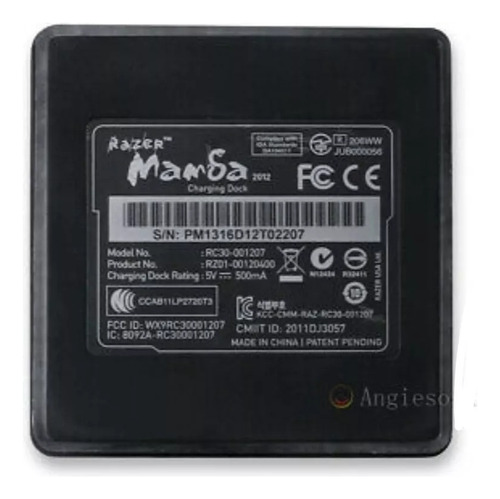 Base De Carga Mouse Mamba 4g 2012 Rc30-001207 Rz01-00120400 (Usado)