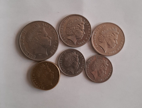 Lote 6 Monedas Australia (Usado)