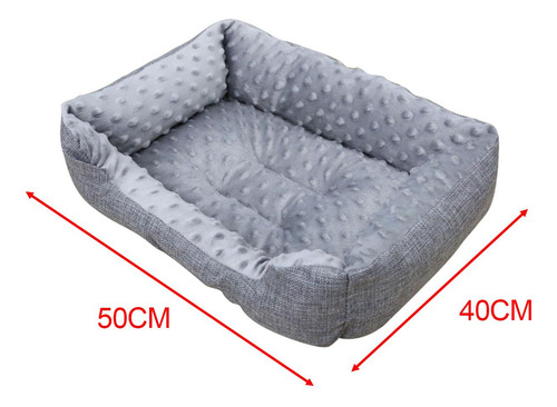 Cama Con Cojín Para Mascotas, Cama Cálida Para 50x40cm