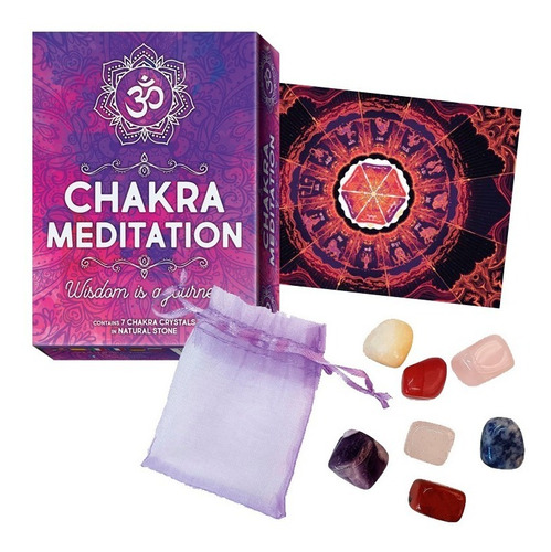 Oráculo Chakra Meditation  Libro Y Cristales 
