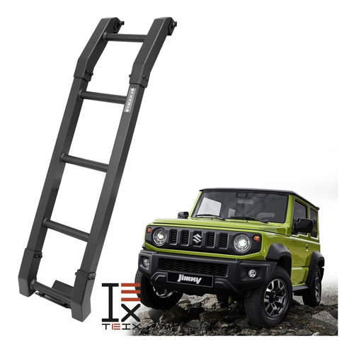 Imagen 1 de 6 de Escalera Trasera Para Suzuki Jimny Negro Off Road