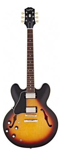 Guitarra Canhota Semi Acustica EpiPhone Es335 Sunburst