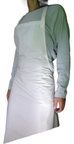 Delantales. Pvc Luxe Blancos Impermeables.