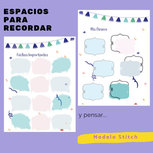 Diario Íntimo Stitch Full Color C/ilustraciones, Actividades