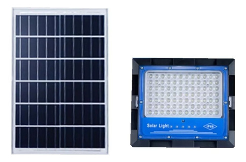 Foco Solar 300w + Panel Solar Y Control Remoto