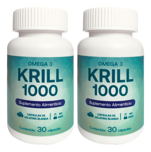 Omega 3 Krill 1000 Padn 30 Cápsulas 2 Pack