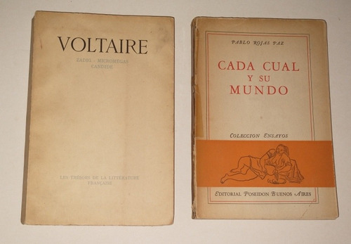 Voltaire- Zadig,candide,micromegas/ Cada Cual Y Su Mundo-paz